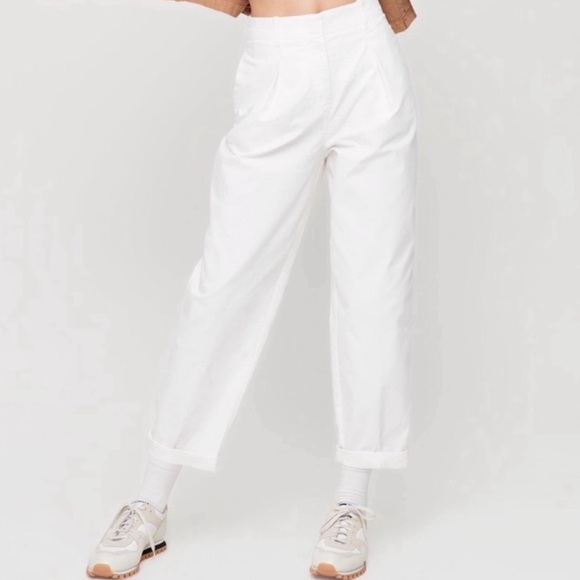 Aritzia Wilfred Free Day Off Pants In White